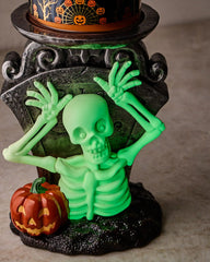 Glow-in-the-Dark Skeleton Boo! Pedestal
