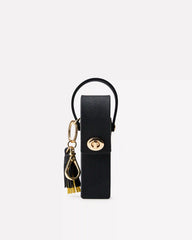 Black Textured Twist Lock with Tassel