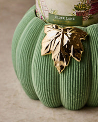 Green Corduroy Pumpkin