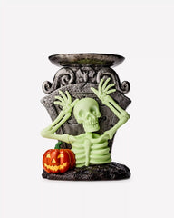Glow-in-the-Dark Skeleton Boo! Pedestal
