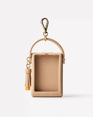 Tan Textured Holder with Strap